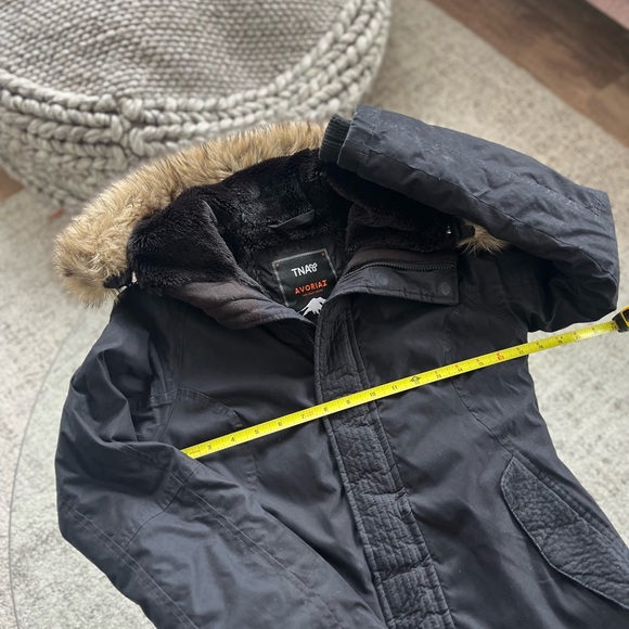 Aritzia Tna Avoriaz black winter coat cozy warm Parka Sz XXS - Picture 13 of 15